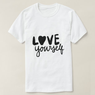 T-shirt Typographie de l'amour de soi – Soins personnels