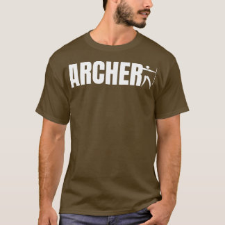 T-shirt Typographie de l'Archer Tir à l'arc Tir à la longu