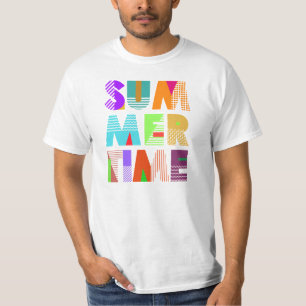 T-shirt Typographie de l'heure d'été