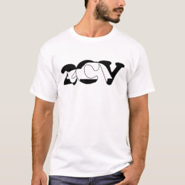 T-shirt Typographie de l'ombre d'Oldtimer 2cv