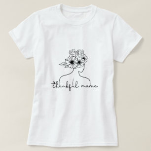 T-shirt Typographie de Maman Reconnaissante