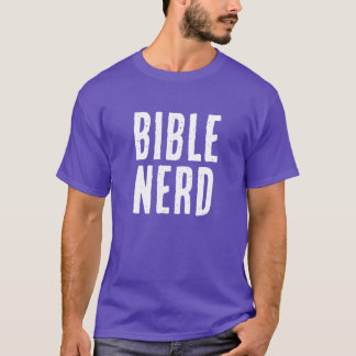 T-shirt Typographie de nerd de la Bible drôle chrétien vio