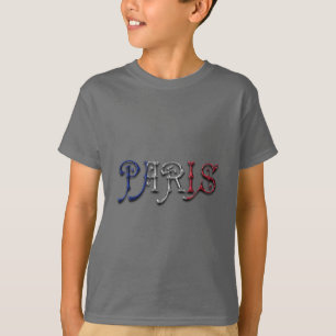 T-shirt Typographie de Paris France