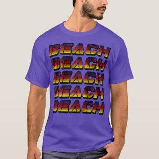 T-shirt Typographie de plage