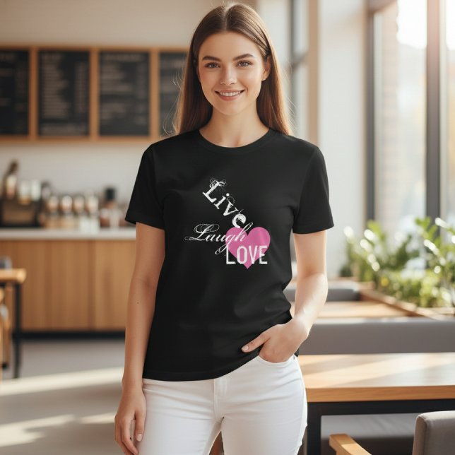 T-shirt Typographie des citations de Rire en direct (Créateur téléchargé)