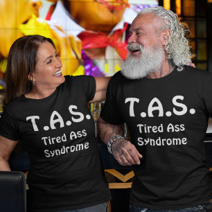 T-shirt Typographie drôle du syndrome fatigué