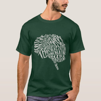 T-shirt Typographie du cerveau Neuroscience de la RN Neuro