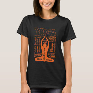 T-shirt Typographie du yoga