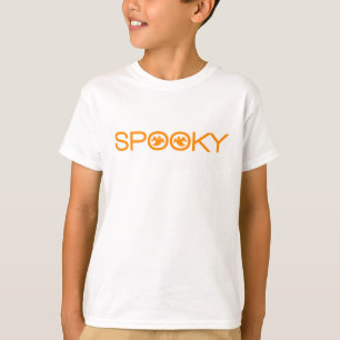 T-shirt Typographie éffrayante Halloween fille Tee
