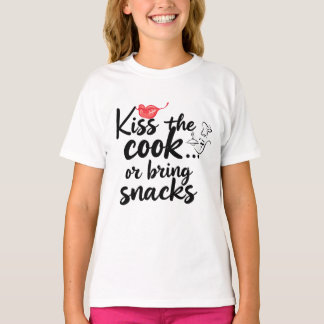 T-SHIRT TYPOGRAPHIE ''EMBRASSEZ LE CUISINIER'' CITATION