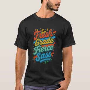 T-shirt Typographie Fraîche Classe Fière Sass Cool de Rent