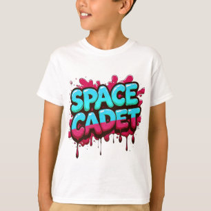 T-shirt Typographie Graffiti Space Cadet