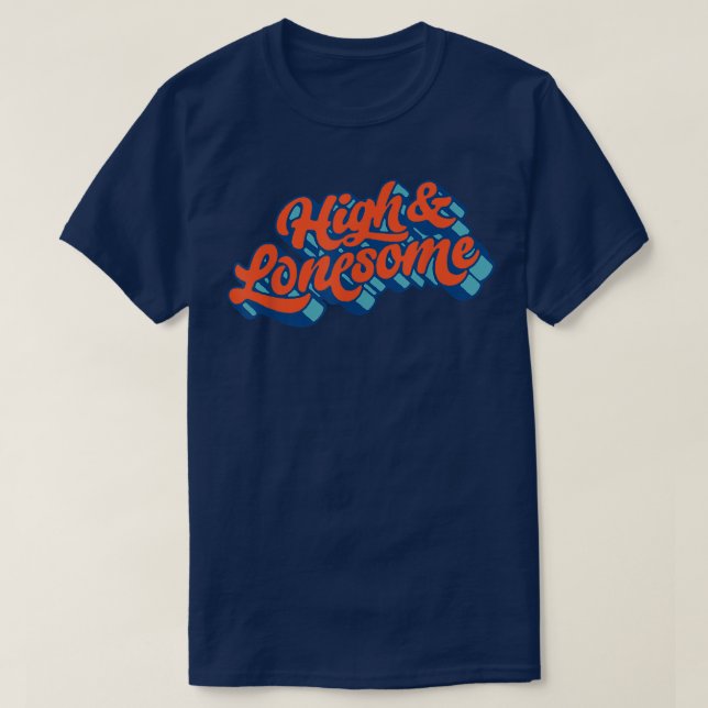 T-shirt Typographie haute et solitaire Bluegrass Festival  (Design devant)