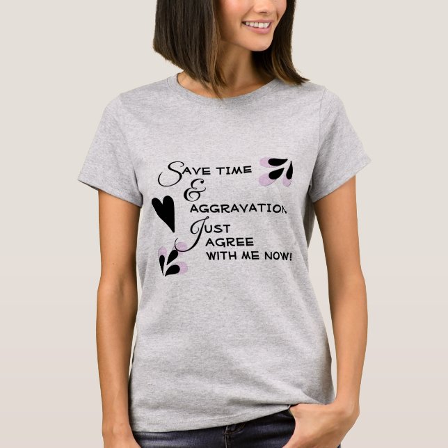 T-shirt Typographie humoristique | Doodles noirs (Devant)