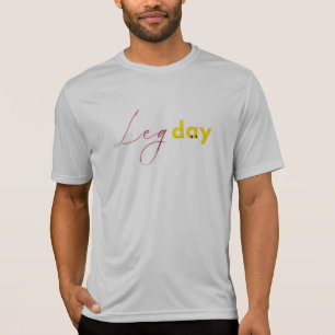 T-shirt Typographie Legday en rouge et jaune