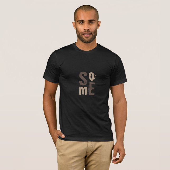 T-shirt Typographie Médias sociaux Cool Latte Imprimer (Devant entier)