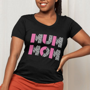 T-shirt Typographie minimaliste MUM - Mère moderne