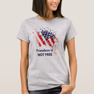 T-shirt Typographie moderne élégante Liberté politique