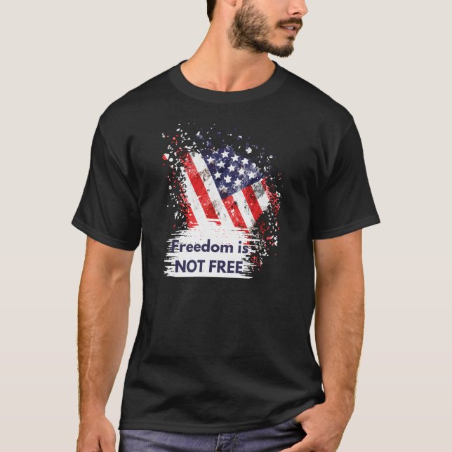 T-shirt Typographie moderne élégante Liberté politique (Devant)