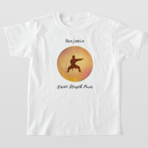 T-shirt Typographie Noire d'or moderne Karate Arts Martiau