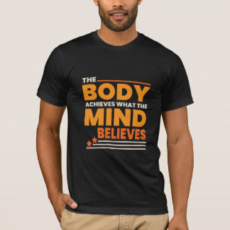T-shirt typographie pour salle de sport et fitness