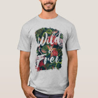 Typographie sauvage et libre oiseaux et fleurs top