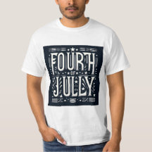Typographie vintage du 4 juillet