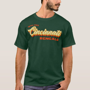 T-shirt Typographie Vintage rétro Qui Devient Cincinnati