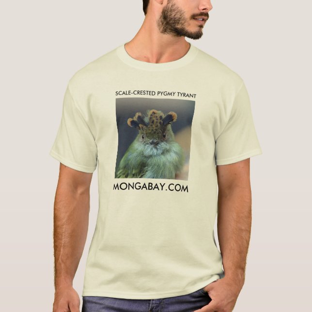 T-shirt Tyran pygméen Échelle-Crêté - MONGABAY (Devant)