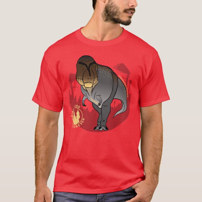T-shirt Tyrannosaurus - Dino Nerd Forever Adulte (Devant)