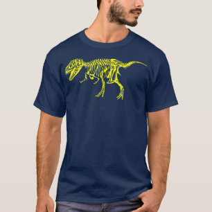 T-shirt Tyrannosaurus Rex Dinosaur Squelette Reptile Fossi