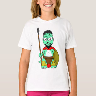 T-shirt Tyrannosaurus Rex Habillé Comme Leonidas.