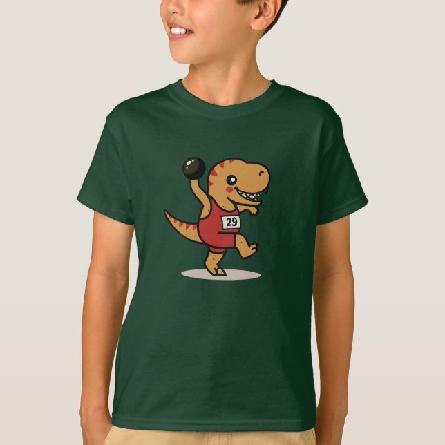 T-shirt Tyrannosaurus Rex Shot Sport (Devant)