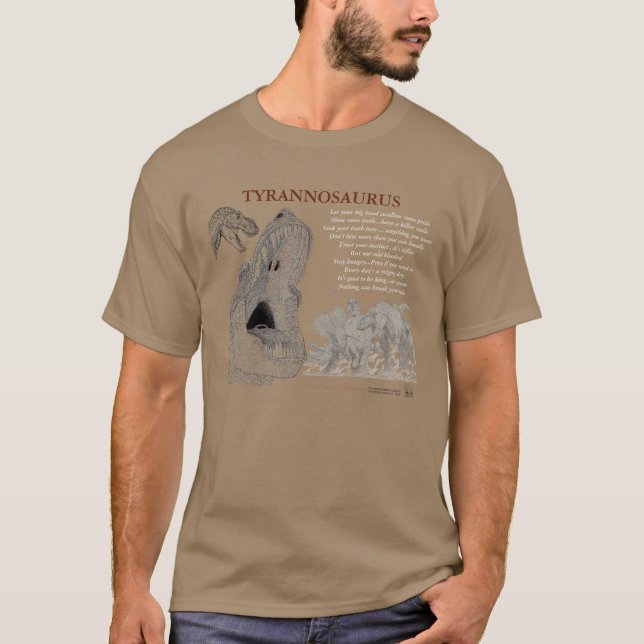 T-shirt Tyrannosaurus votre chemise intérieure Greg Paul (Devant)