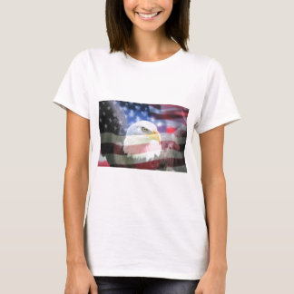 T-shirt U.S.A. Eagle et drapeau
