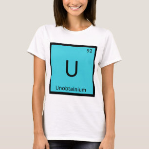 T-shirt U - Symbole du tableau périodique de la chimie de 