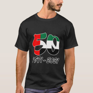 T-shirt Uae 50 Ans Depuis 1971-2021 Illustration