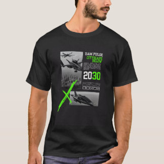 T-shirt UAM PULSE CITYSCAPE CI-DESSOUS pour Air Taxi AAM V