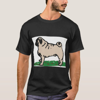 T-shirt Ube le Pug Dessin Animé