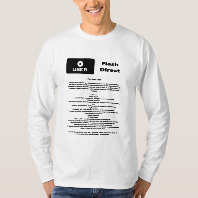 T-shirt Uber Flash Direct Diretrizes (Devant)