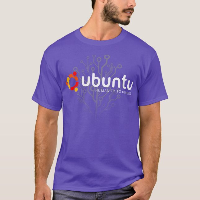 T-shirt Ubuntu Linux Humanity to other (Devant)