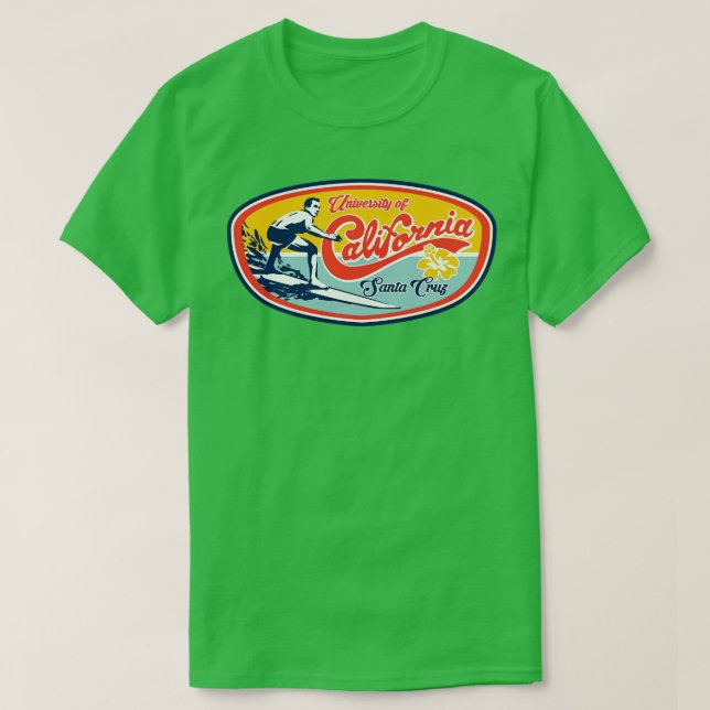 T-shirt UC UCSC Classic Surfer Design (Design devant)