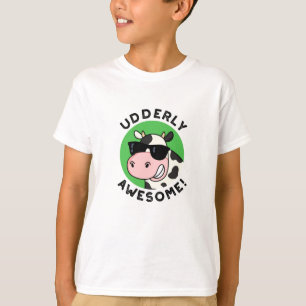 T-shirt Uderly Awesome Funny Cow Pun