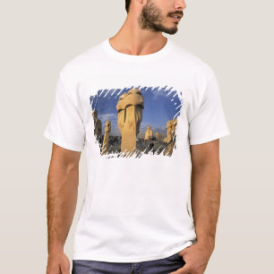 T-shirt UE, Espagne, Catalogne, Barcelone. Antonio Gaudi