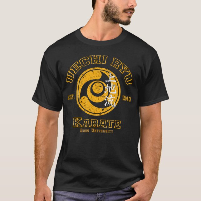 T-shirt Uechi Ryu Karate Budo Academy Arts Martiaux Design (Devant)