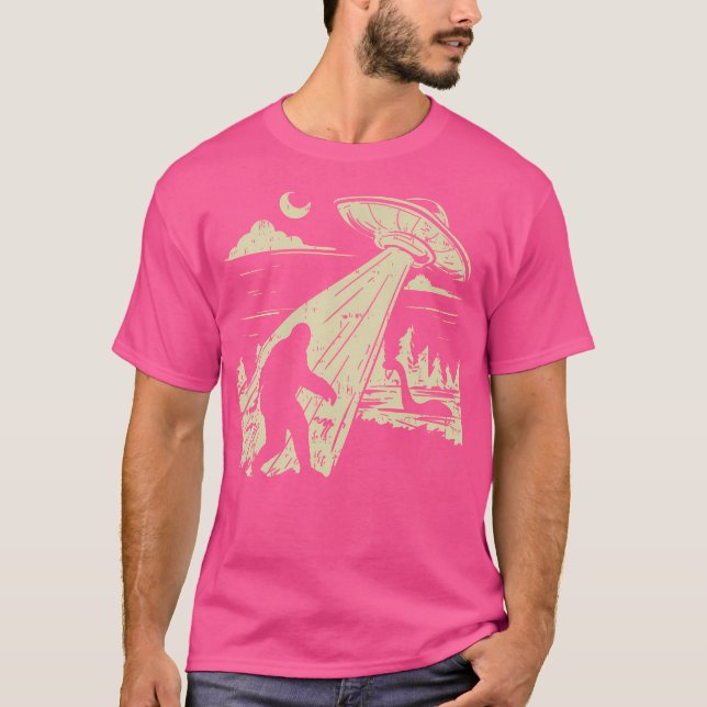 T-shirt Ufo Bigfoot Sasquatch Lochness Monster Funny Belie (Devant)