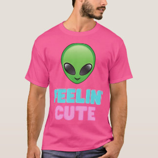 T-shirt Ufo Feelin' mignon - Alien vert de l'U.F.O.