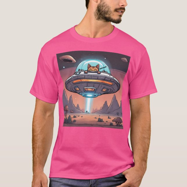 T-shirt Ufo Meaow (Devant)