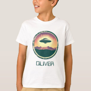 T-shirt UFO personnalisé vintage