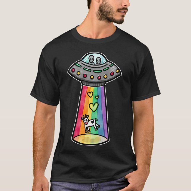 T-shirt Ufo Rainbow (Devant)